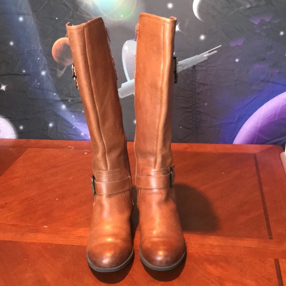 Naturalizer brown leather riding boots size 7.5M - Picture 10 of 16